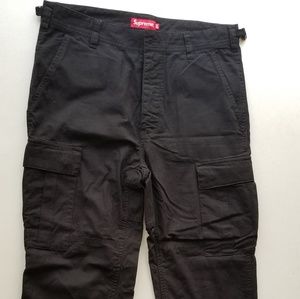 supreme black cargo pants